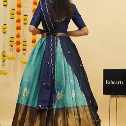 Fabcartz Semi-Stitched Lehenga & Unstitched Blouse With Dupatta image 5