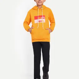 FEBVIBE Boys Typography Printed Hood Fleece Pullover Sweatshirt-picture-25