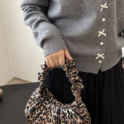 LULU & SKY Animal Embellished PU Structured Handheld Bag-image-12