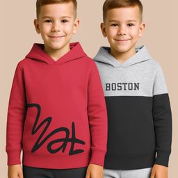 HELLCAT Boys Pack Of 2 Printed Hooded Sweatshirt-image-82