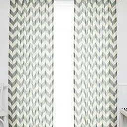 Dekor World Multicoloured Set of 2 Sheer Window Curtain-picture-4