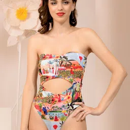 BAESD Printed Strapless Bodysuits-image-47