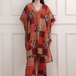 MILOST Printed Tunic With Palazzos Co-Ords-picture-34
