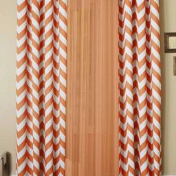 Dekor World Multicoloured Set of 3 Window Curtain-9