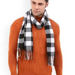 Cazzano Men Checked Acrylic Mufflers-image-66