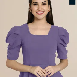 Mast & Harbour Women Pack of 2 Solid Square Neck Peplum Top-picture-10