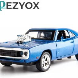 1:32 Scale Fast & Furious Metal Pull Back Car Model with Sound & Light for Kids-image-69