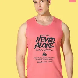 WOOSTRO Pack Of 2 Printed Combed Cotton Gym Vests VWS26(ALONE PEACH)(98 PEACH)-image-61
