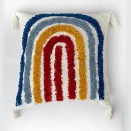 Rya Living Blue & White Quirky Square Cushion Covers-17