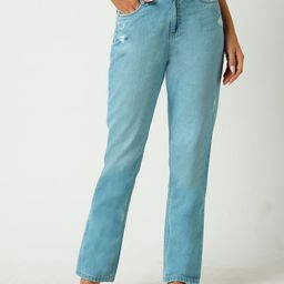 Kraus Jeans Women High-Rise Straight Fit Light Fade Jeans-picture-9