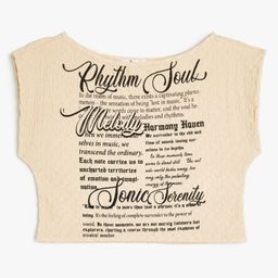 Koton Women Typography Printed Slim Fit T-shirt-image-94
