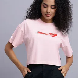Converse Women Typography Printed Round Neck Cotton Boxy T-shirt-image-99