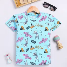 YK X Minute Mirth Boys Looney Tunes Graphic Printed Pure Cotton T-shirt-image-5