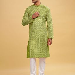 Anouk Men Ethnic Motifs Thread Work Kurta-24