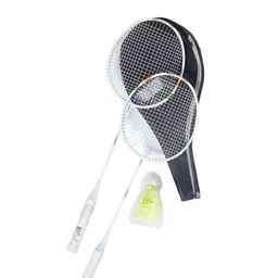 PERFLY By Decathlon White Aluminum Badminton Racquets-image-16