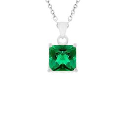 GenZcomplex Green Brass Silver-Plated Pendant-52