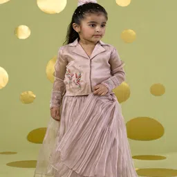 Vivedkids Girls Embellished Ready to Wear Lehenga &-picture-18
