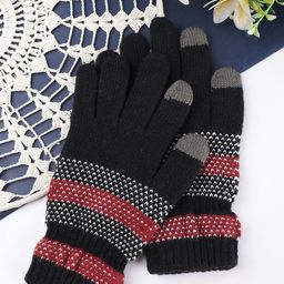 ELLIS Unisex Patterned Acrylic Touchscreen Gloves-image-87