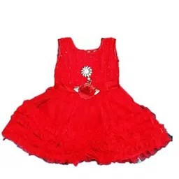 SHREEVASA Net Fit & Flare Dress-image-49