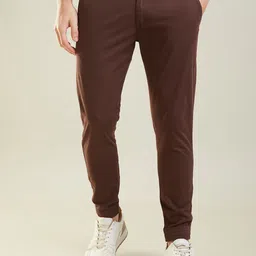 TIM PARIS Men Pure Cotton Mid Rise Joggers-image-48