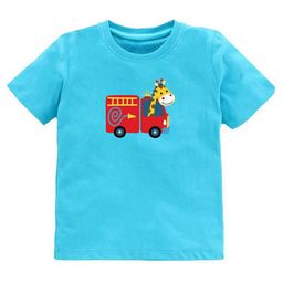 KAVEE Kids Printed Pure Cotton Applique T-shirt-image-73