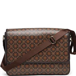 AQUATAN Men Printed Leather Laptop Bag-image-17