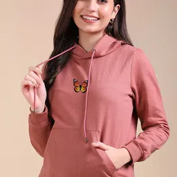 Adyavastram Women Printed Hooded Sweatshirt-picture-26