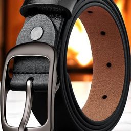 Roadster Black Formal Slim Belts-image-132