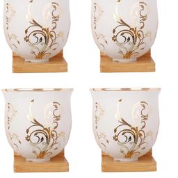 SOMIL Gold Glass Cylinder Printed Wall Lamps-image-74