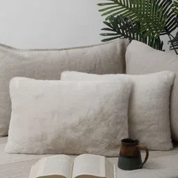 NISRAG HOME White 2 Pieces Rectangle Cushion Covers-image-68
