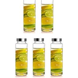 SOMIL Set Of 5 Glass Water Bottle-image-86