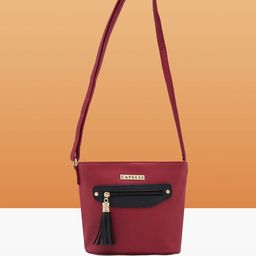 Caprese Women Textured Structured Leather Sling Bag-17