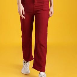 The Dance Bible Women Relaxed Straight Fit Easy Wash Trousers-image-95