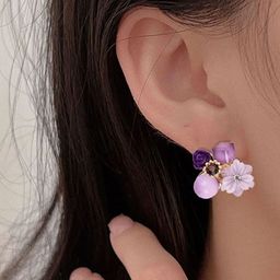 Celestique Floral Shaped Korean Studs-image-18