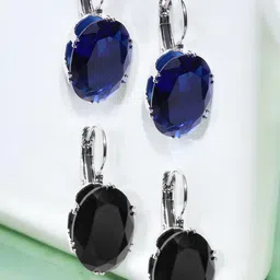 OOMPH Oval Drop Earrings-37