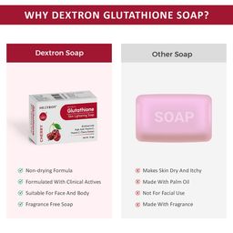 Dextron Set Of 6 Cherry Glutathione Skin Lightening With Alovera Extract Soap - 75 g Each image 4