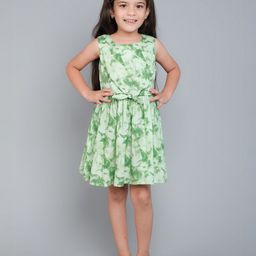Funshine Girls Tie and Dye Fit & Flare Dress-image-52
