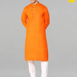 PulseIQ Selection of 2 Mandarin Collar Pure Cotton Straight Kurtas with Pyjamas-image-24