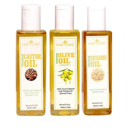 Park Daniel Set Of 3 Castor Oil- Olive Oil & Sesame Oil- 100 ml Each-46