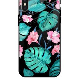 QRIOH Floral Printed iPhone X Back Case Mobile Accessories-image-67