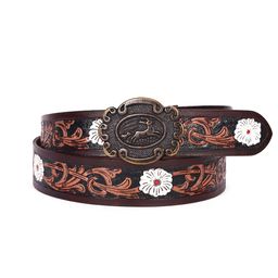 Celtic Unisex Woven Design Leather Belt-image-24