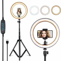 iVoltaa 10 inches Light with Tripod Ring Flash-image-82