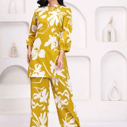 KALINI Printed Tunic With Trousers Co-Ords-image-80