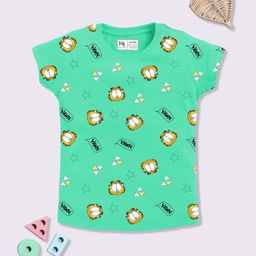 YK X Minute Mirth Girls Garfield Printed Pure Cotton T-shirt-picture-20