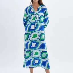 DeFacto Printed Mandarin Collar Swimwear Cover Up-image-25