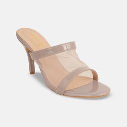 Lavie Textured Slim Heeled Sandals-80