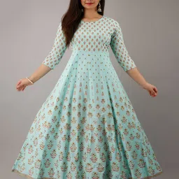 ftDiva Women Ethnic Motifs Printed Festive Anarkali Kurta-picture-12