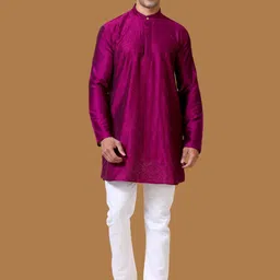 TATTVA Men Thread Work Kurta-43