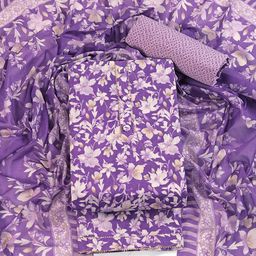 ASISA Floral Printed Pure Cotton Unstitched Dress Material-picture-11