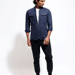 VIVEK KARUNAKARAN Men Open Front Jacket image 1